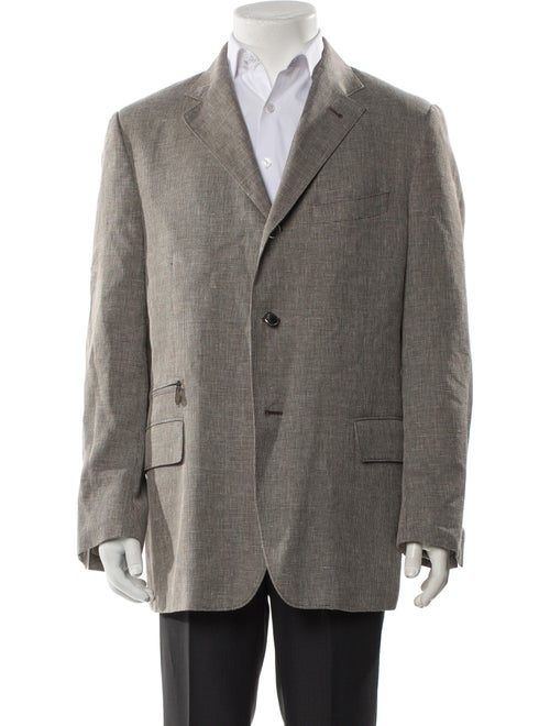 Corneliani Houndstooth Print Coat