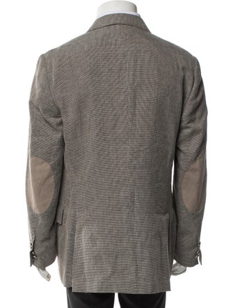 Corneliani Houndstooth Print Coat