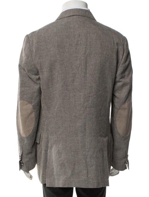 Corneliani Houndstooth Print Coat