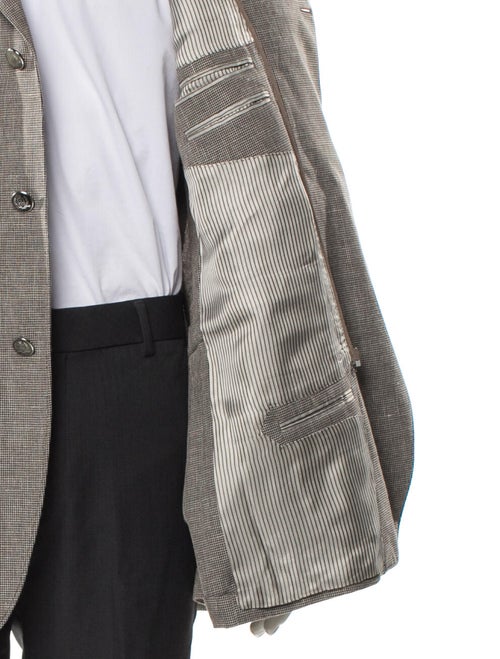 Corneliani Houndstooth Print Coat