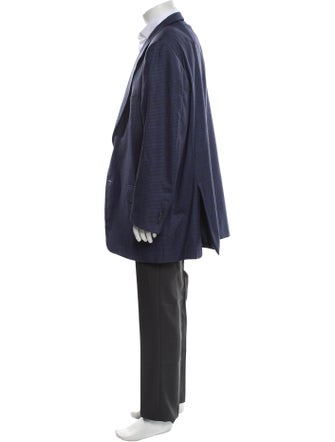 Corneliani Plaid Print Overcoat