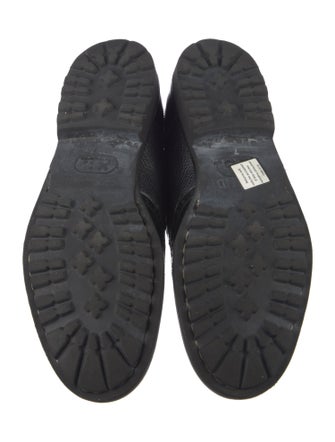 Corneliani Leather Eyelet Trim Oxfords