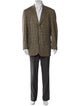 Corneliani Cashmere Houndstooth Print Overcoat
