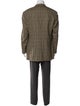 Corneliani Cashmere Houndstooth Print Overcoat