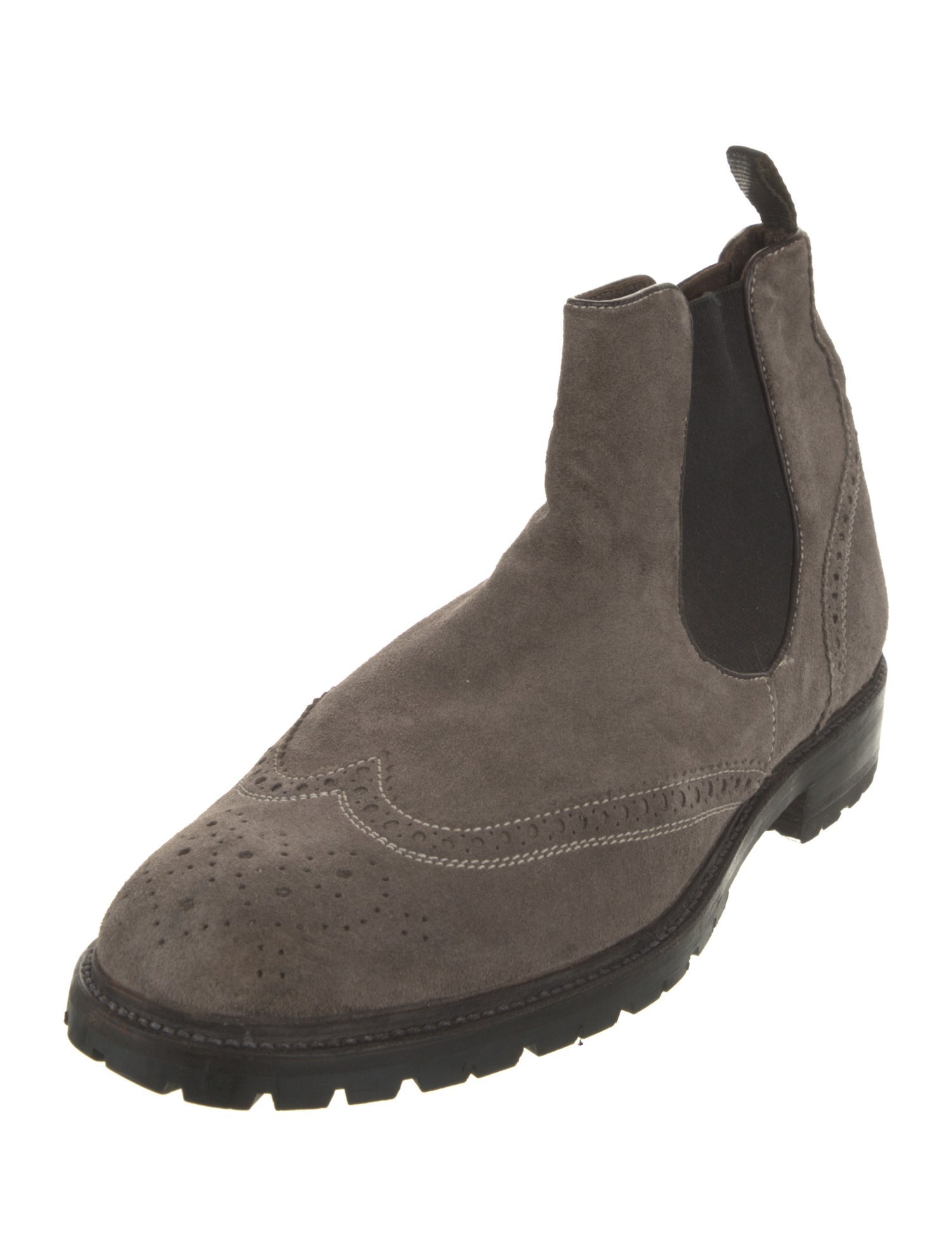 Corneliani Suede Chelsea Boots