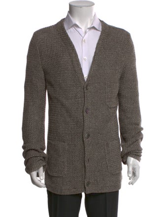 Corneliani Linen V-Neck Cardigan