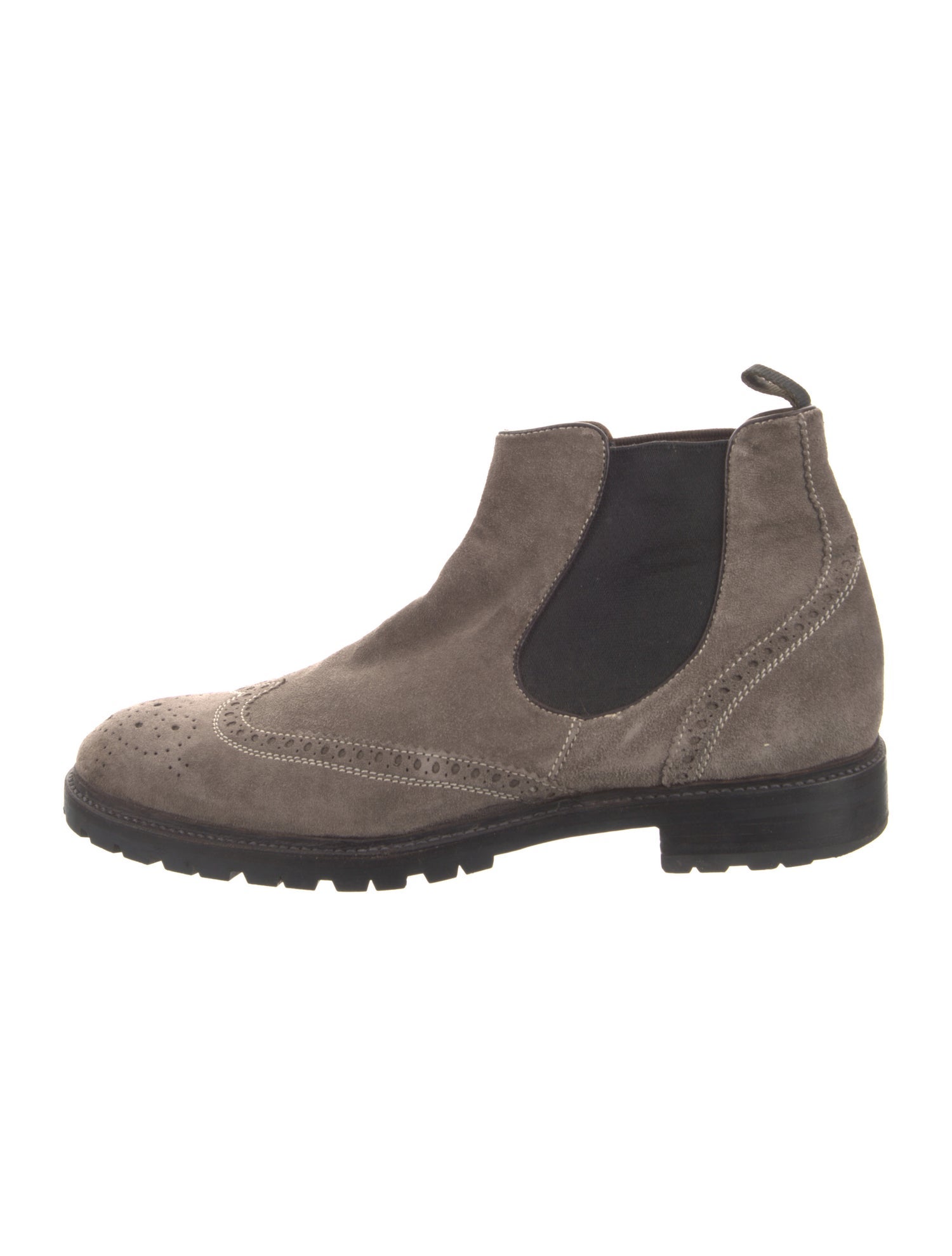 Corneliani Suede Chelsea Boots