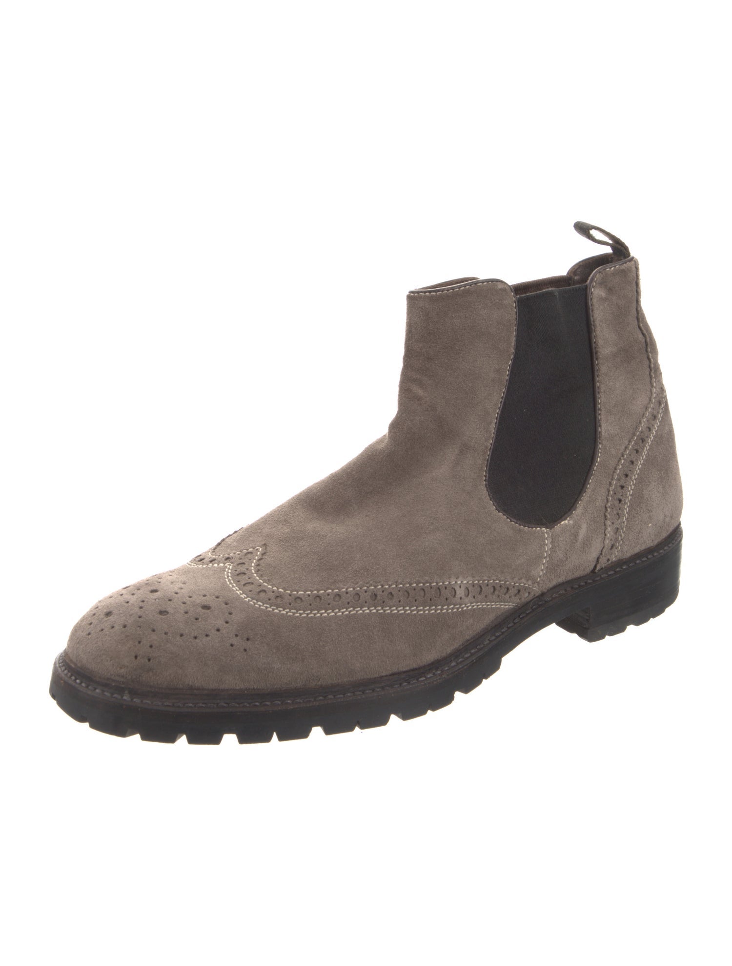 Corneliani Suede Chelsea Boots