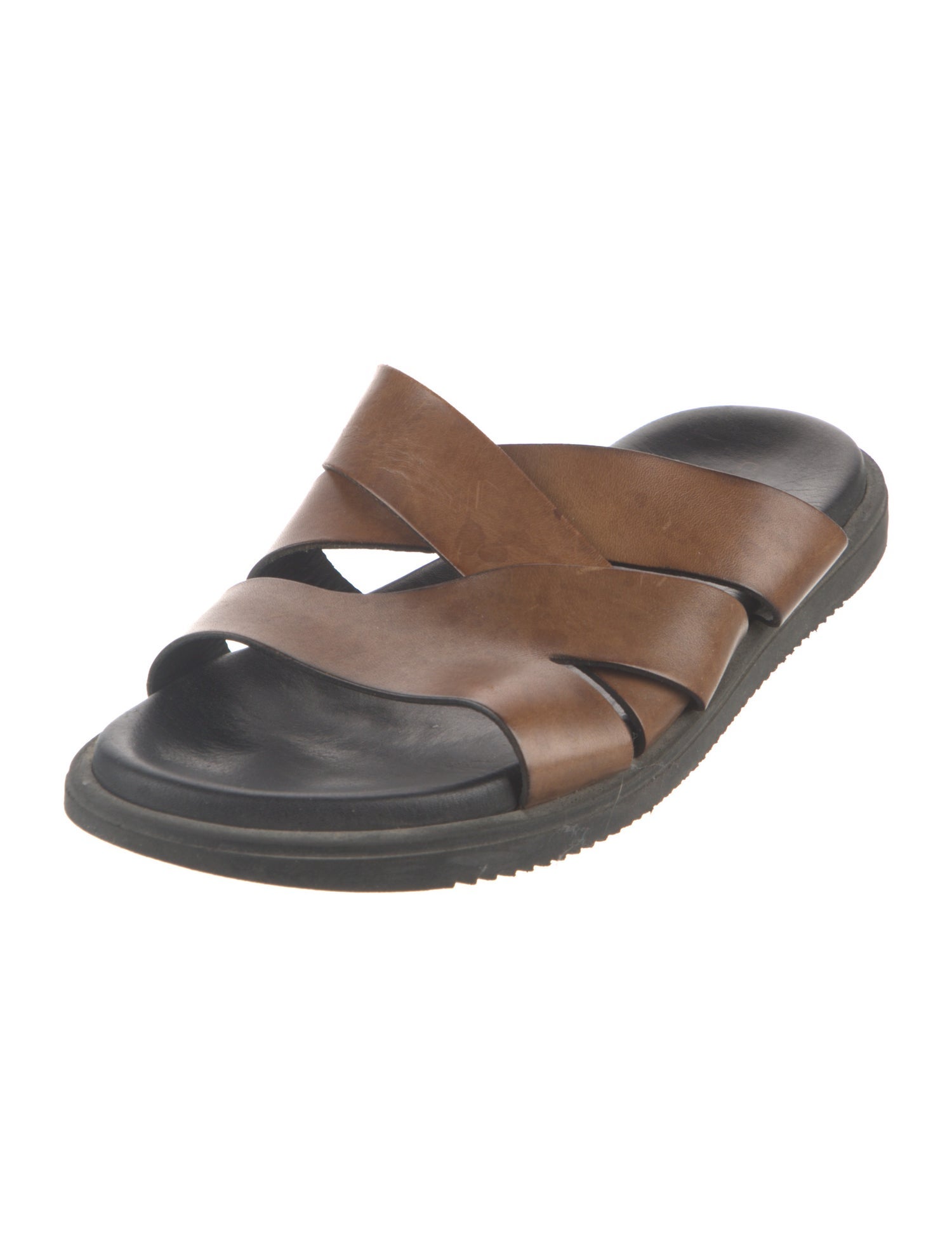 Corneliani Leather Slides