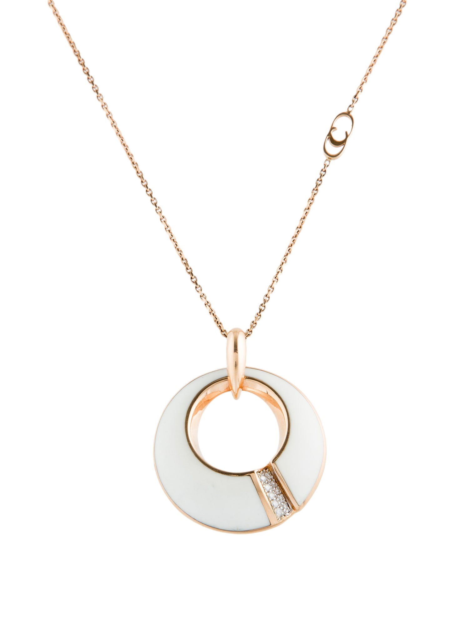 Chimento 18K Diamond & Chalcedony Pendant Necklace