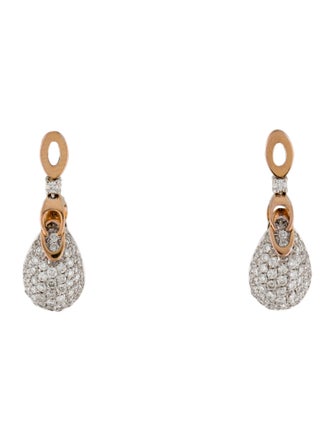Chimento 18K Diamond Pave Set Drop Earrings