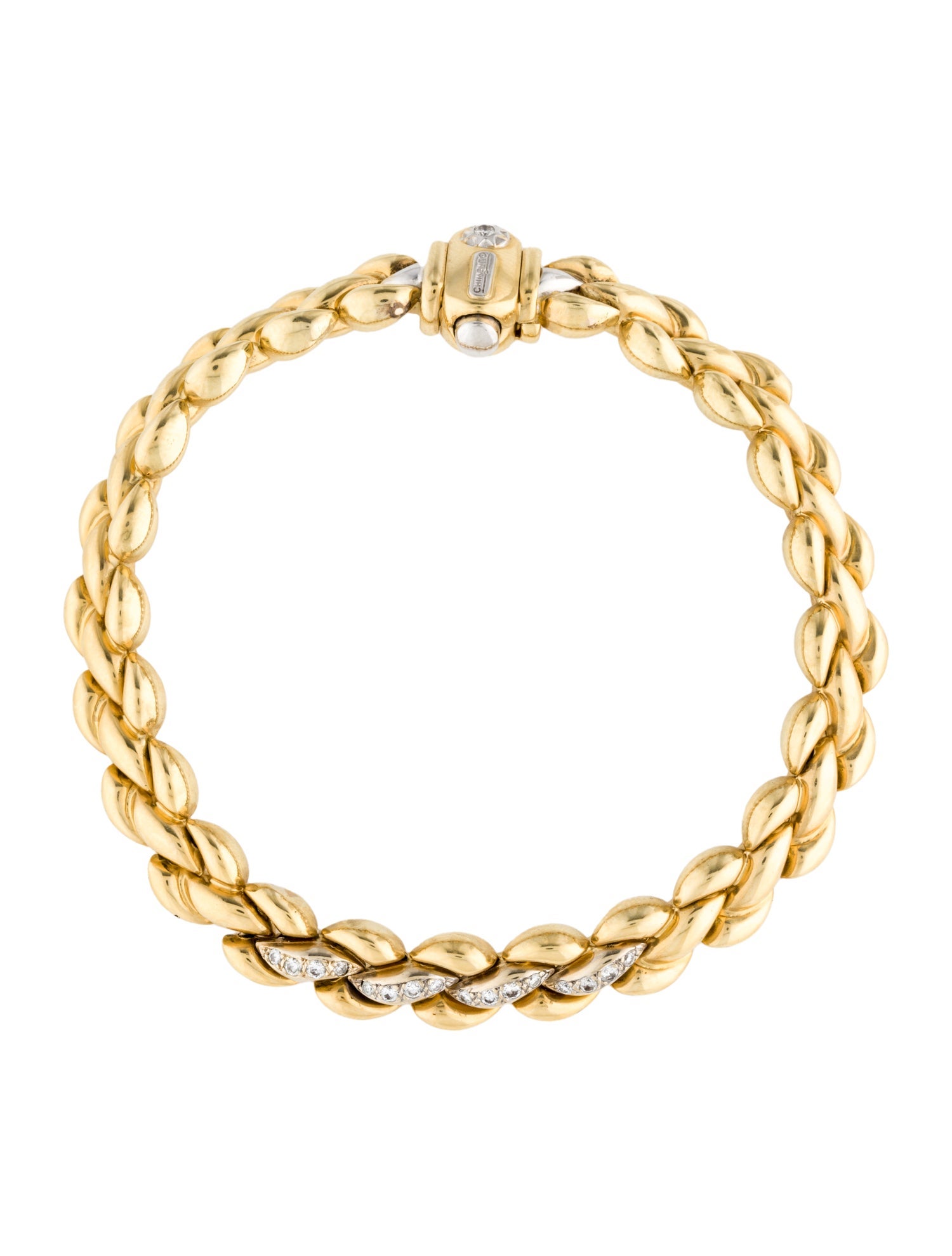 Chimento 18K Diamond Two-Tone Link Bracelet