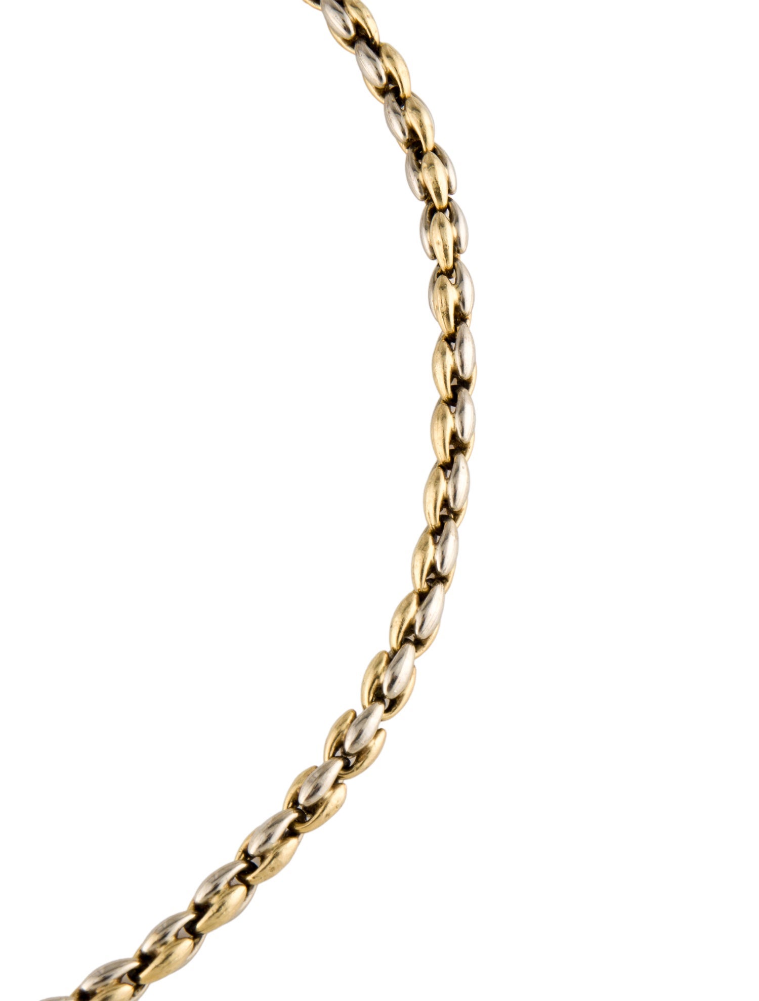 Chimento 18K Two-Tone Bean Chain Necklace