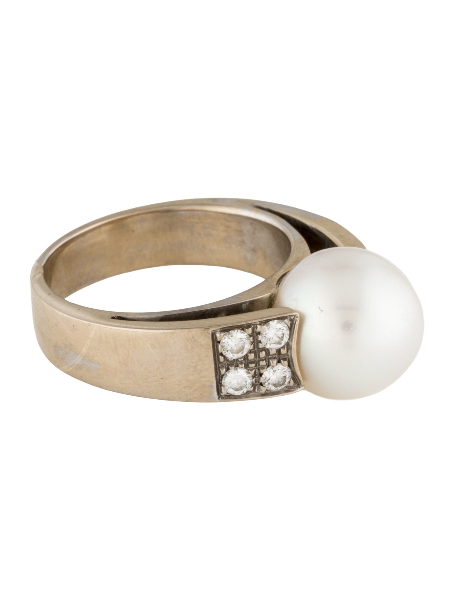 Chimento 18K Pearl & Diamond Cocktail Ring