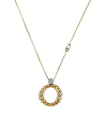 Chimento 18K Diamond Oval Pendant Necklace