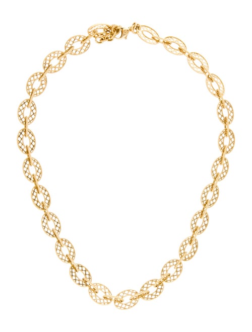 Chimento 18K Oval Filigree Necklace