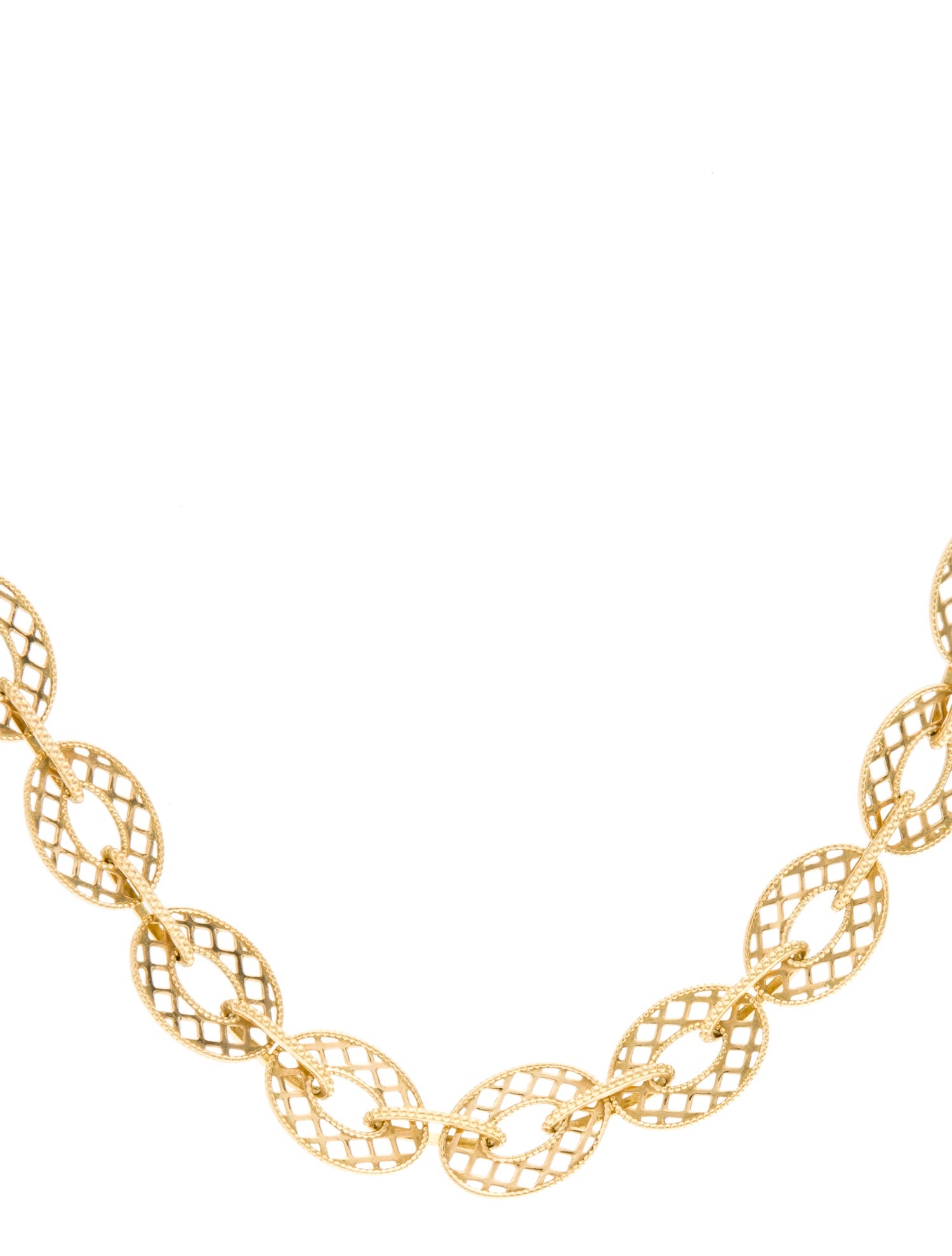 Chimento 18K Oval Filigree Necklace