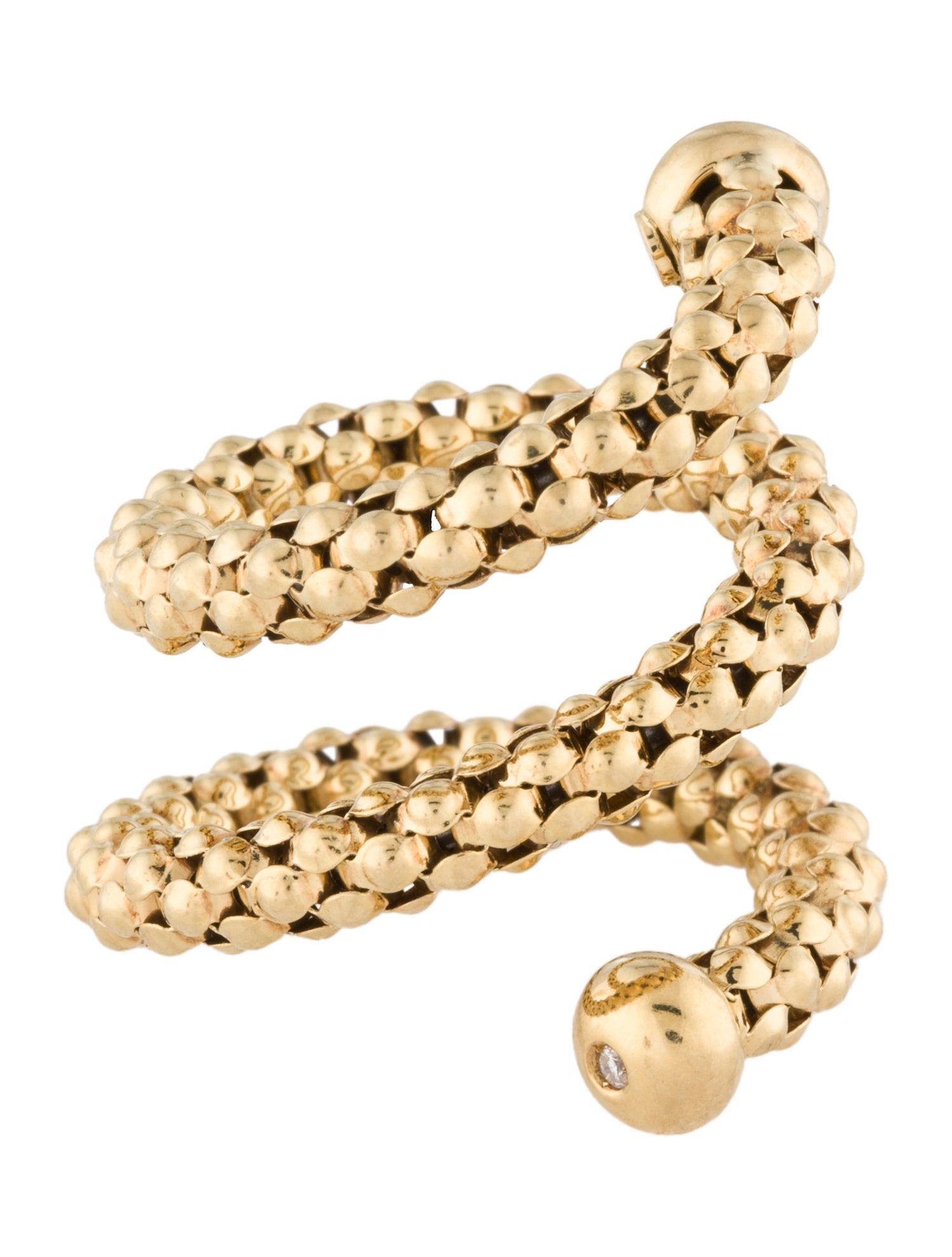 Chimento 18K Diamond Spiral Ring