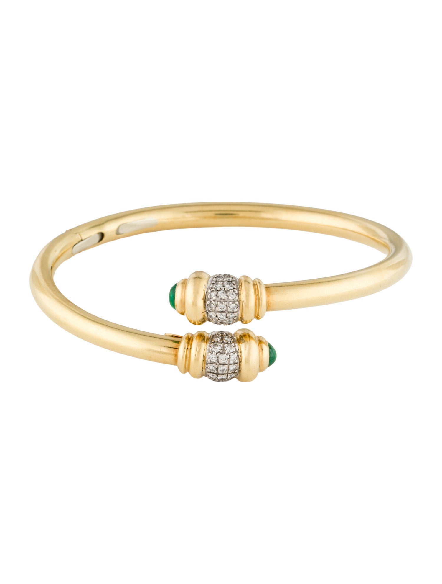 Chimento 18K Diamond & Emerald Cuff Bracelet