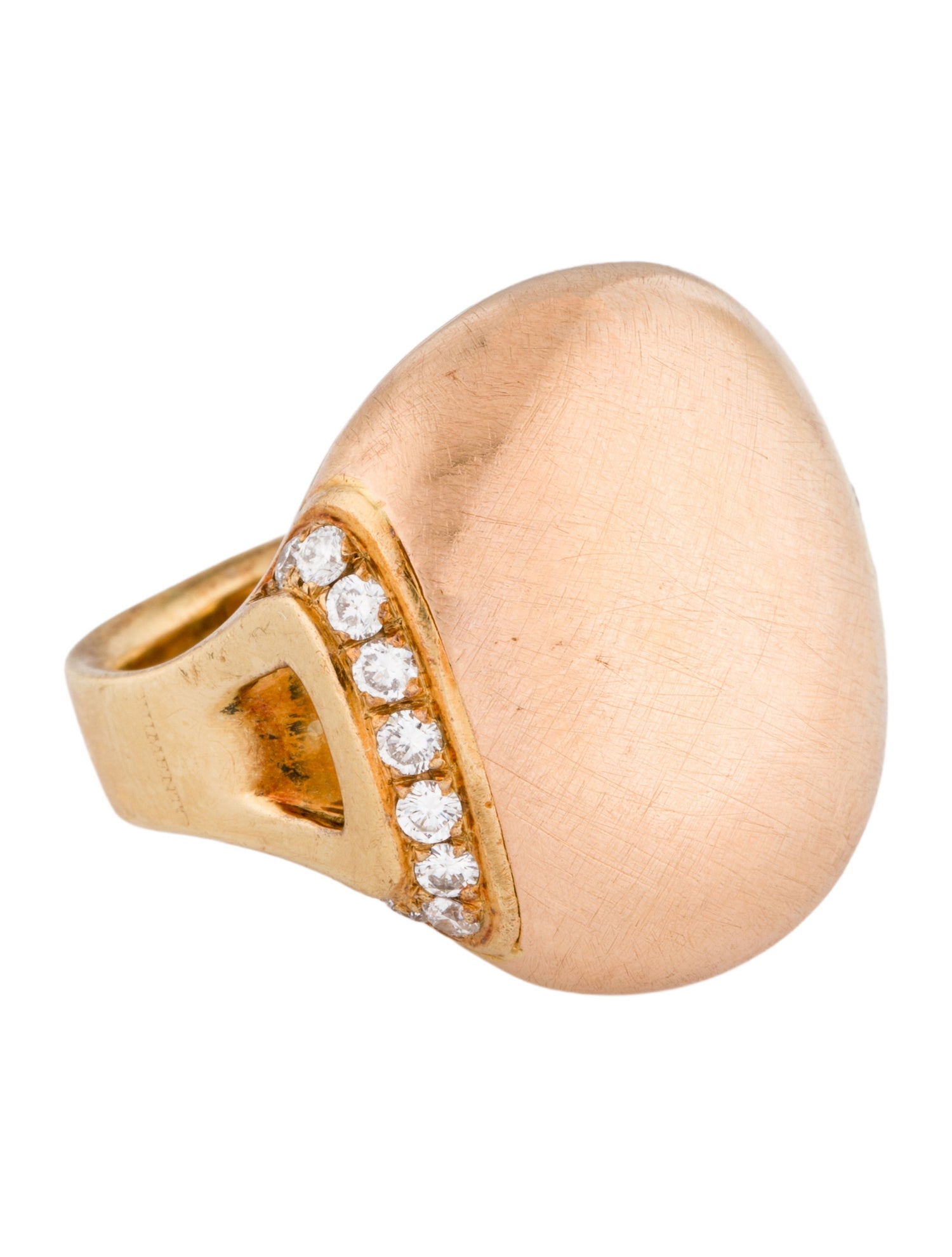 Chimento Vintage 18K Diamond Dome Cocktail Ring