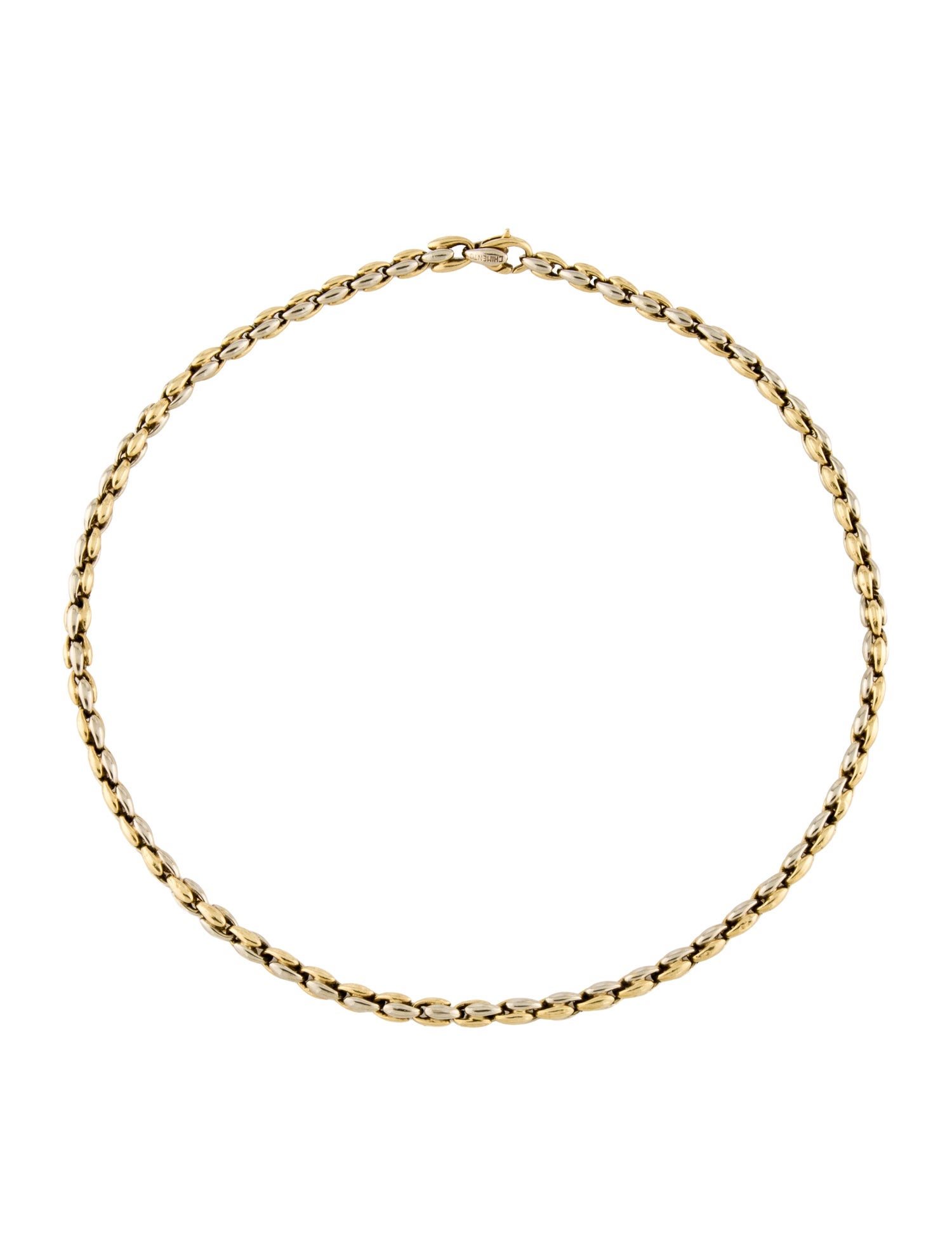 Chimento 18K Two-Tone Bean Chain Necklace
