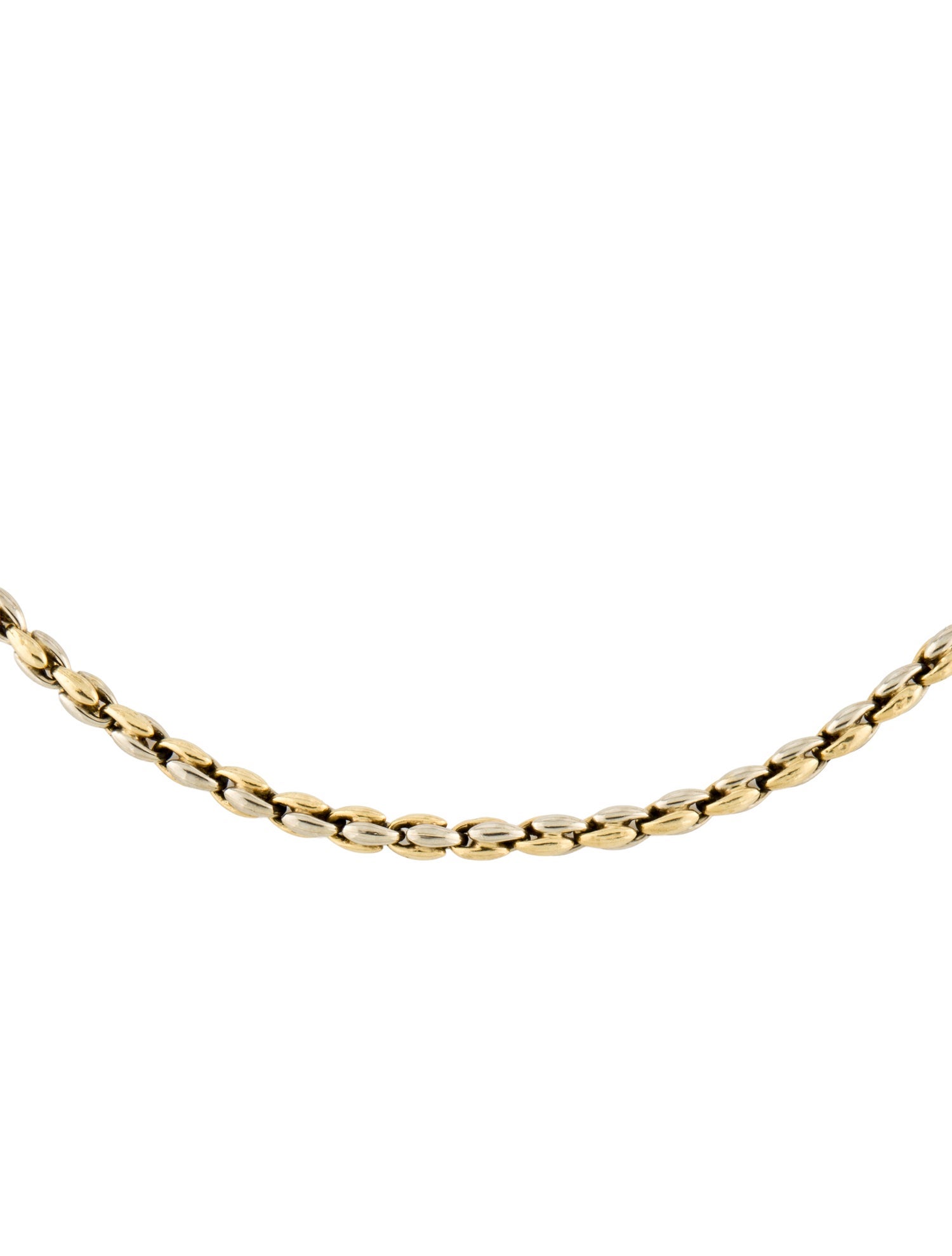 Chimento 18K Two-Tone Bean Chain Necklace