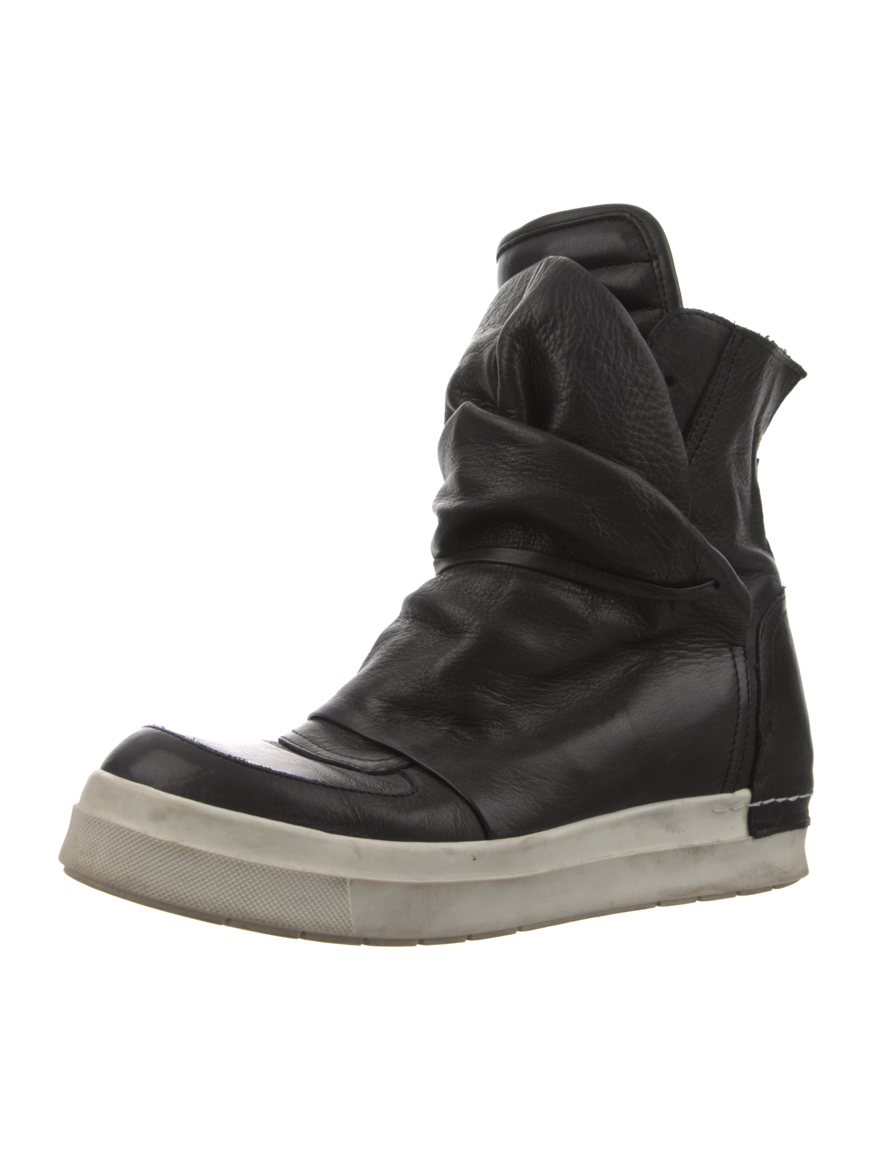 Cinzia Araia Leather Boots - Black Boots, Shoes - CNZ20133 | The