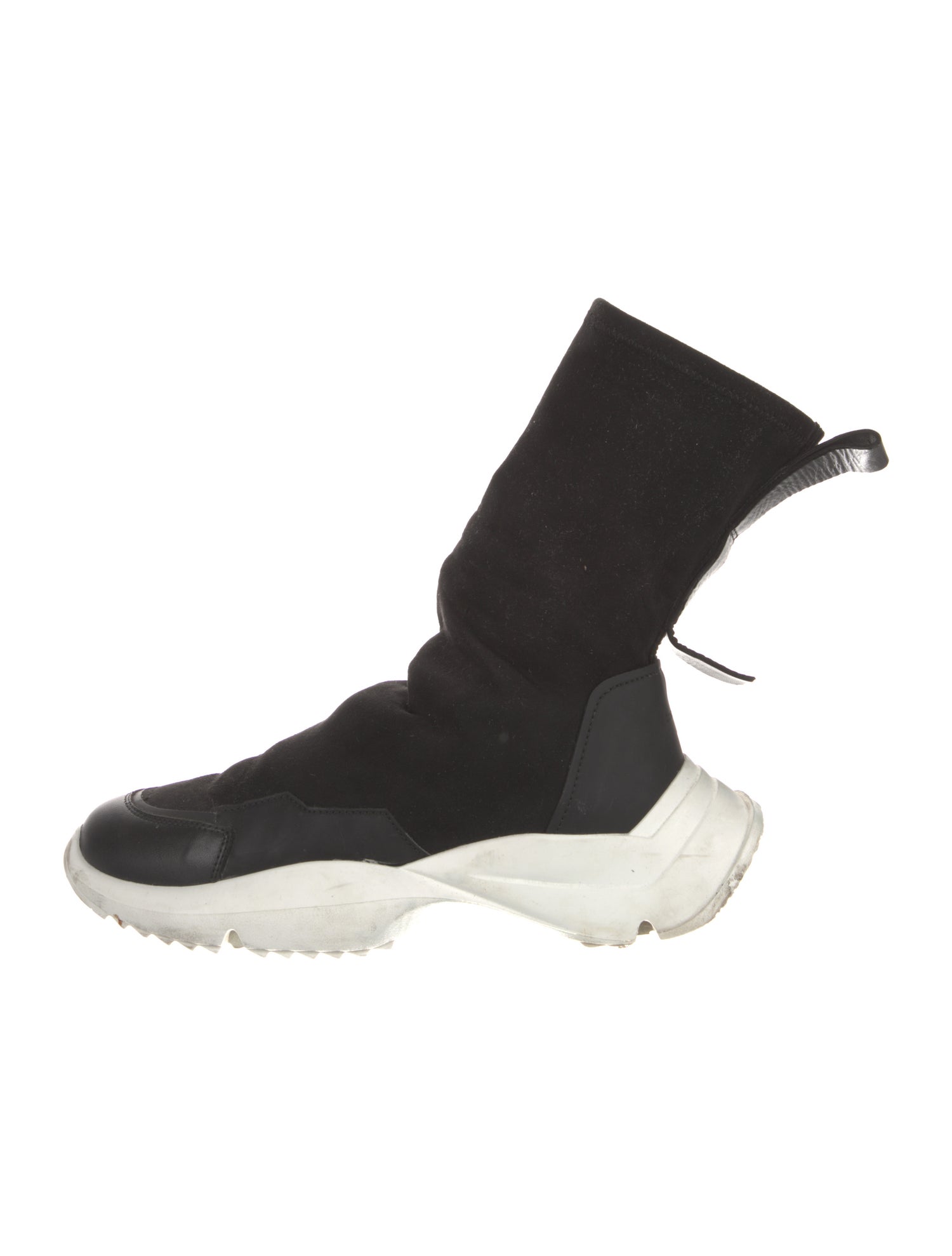 Cinzia Araia Suede Colorblock Pattern Lace-Up Boots