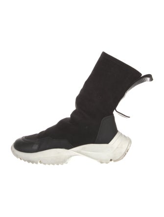 Cinzia Araia Suede Colorblock Pattern Lace-Up Boots