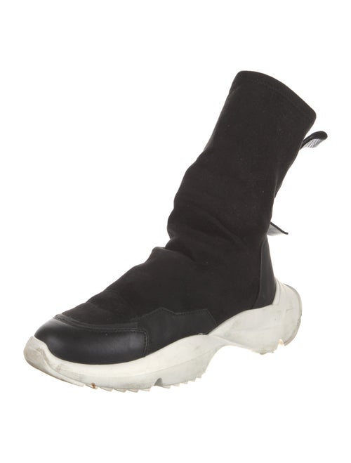 Cinzia Araia Suede Colorblock Pattern Lace-Up Boots