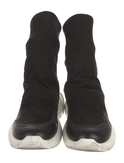 Cinzia Araia Suede Colorblock Pattern Lace-Up Boots