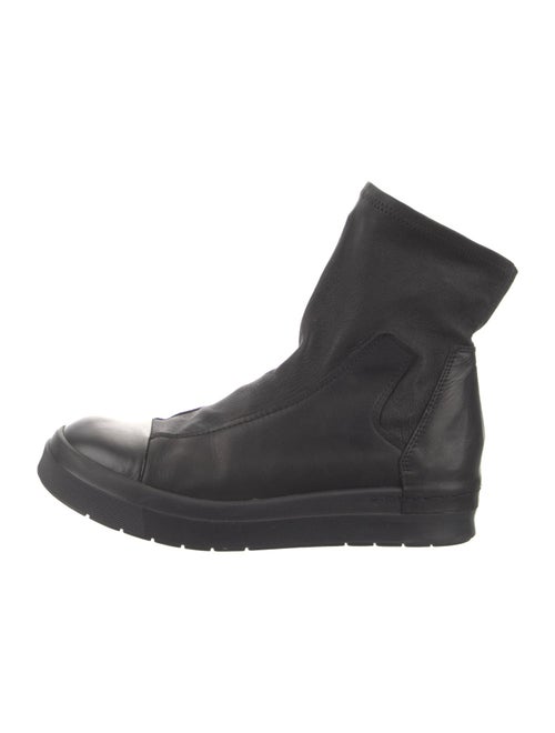 Cinzia Araia Leather Combat Boots