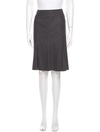 Colombo Borgosesia Tweed Pattern Knee-Length Skirt