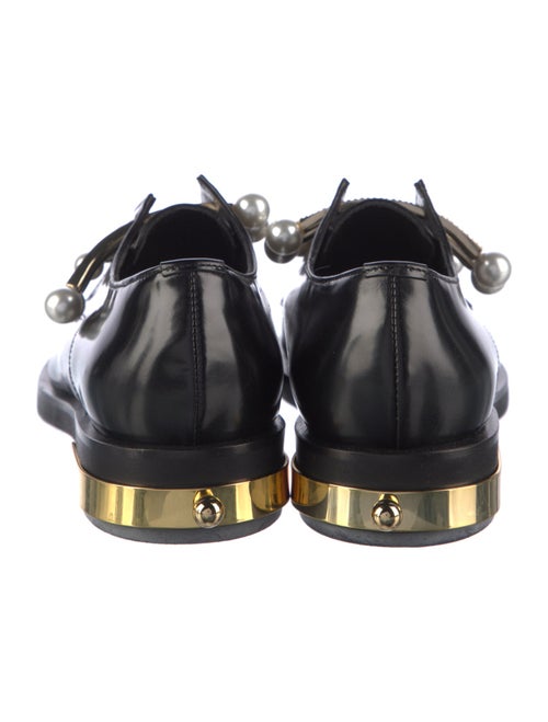 Coliac Faux Pearl Accents Leather Oxfords