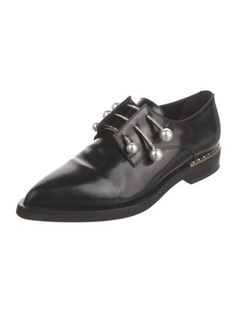 Coliac Leather Crystal Embellishments Oxfords