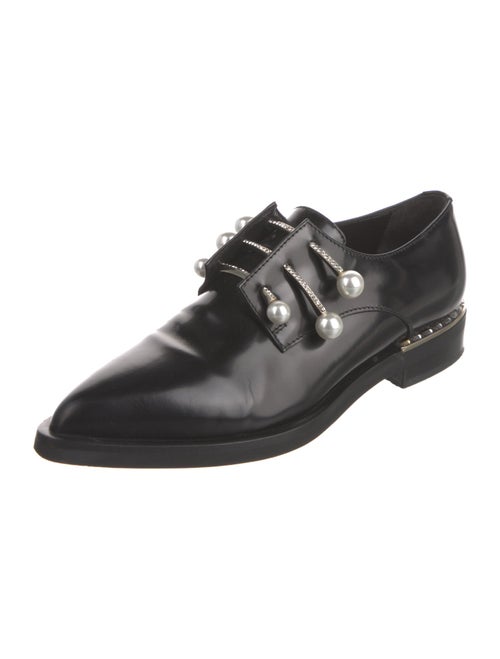 Coliac Leather Crystal Embellishments Oxfords