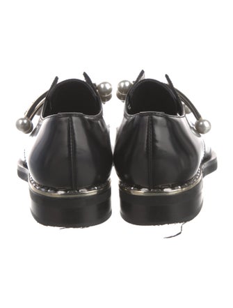 Coliac Leather Crystal Embellishments Oxfords