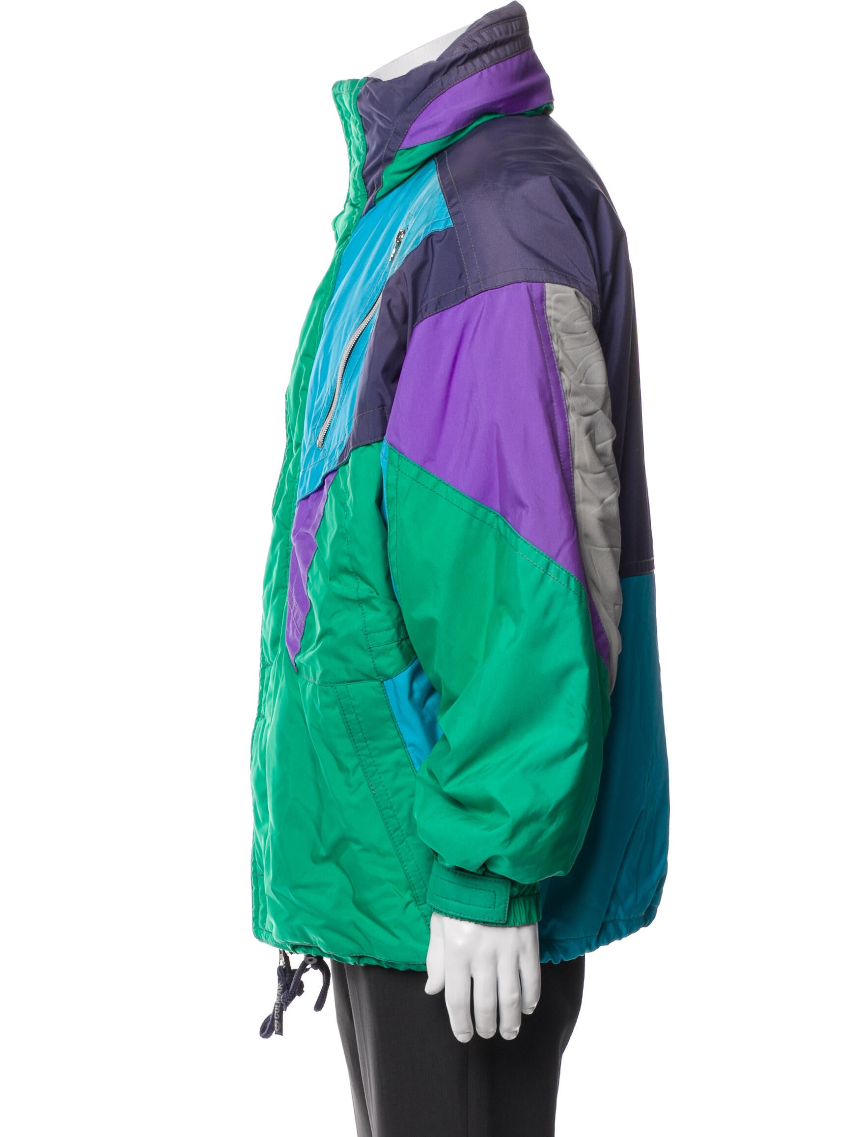 Colmar Colorblock Pattern Windbreaker
