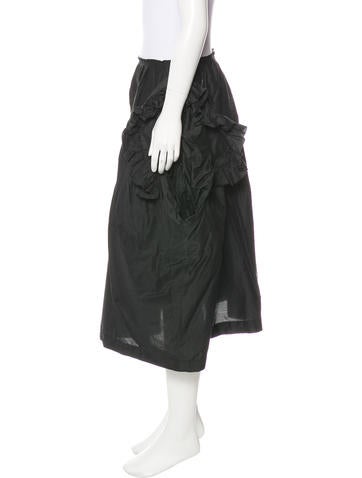 COMME des GARCONS Silk blend Lilith Dolman Sleeve Long Top with Hem Contrast one piece dress GO-05026S black S