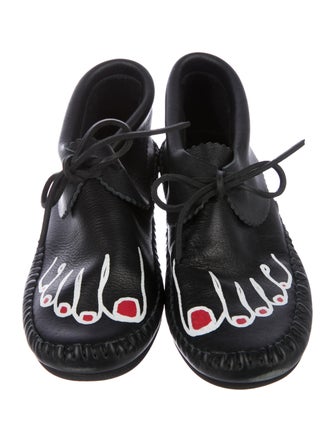 Comme des Garçons Bare Feet Leather Booties