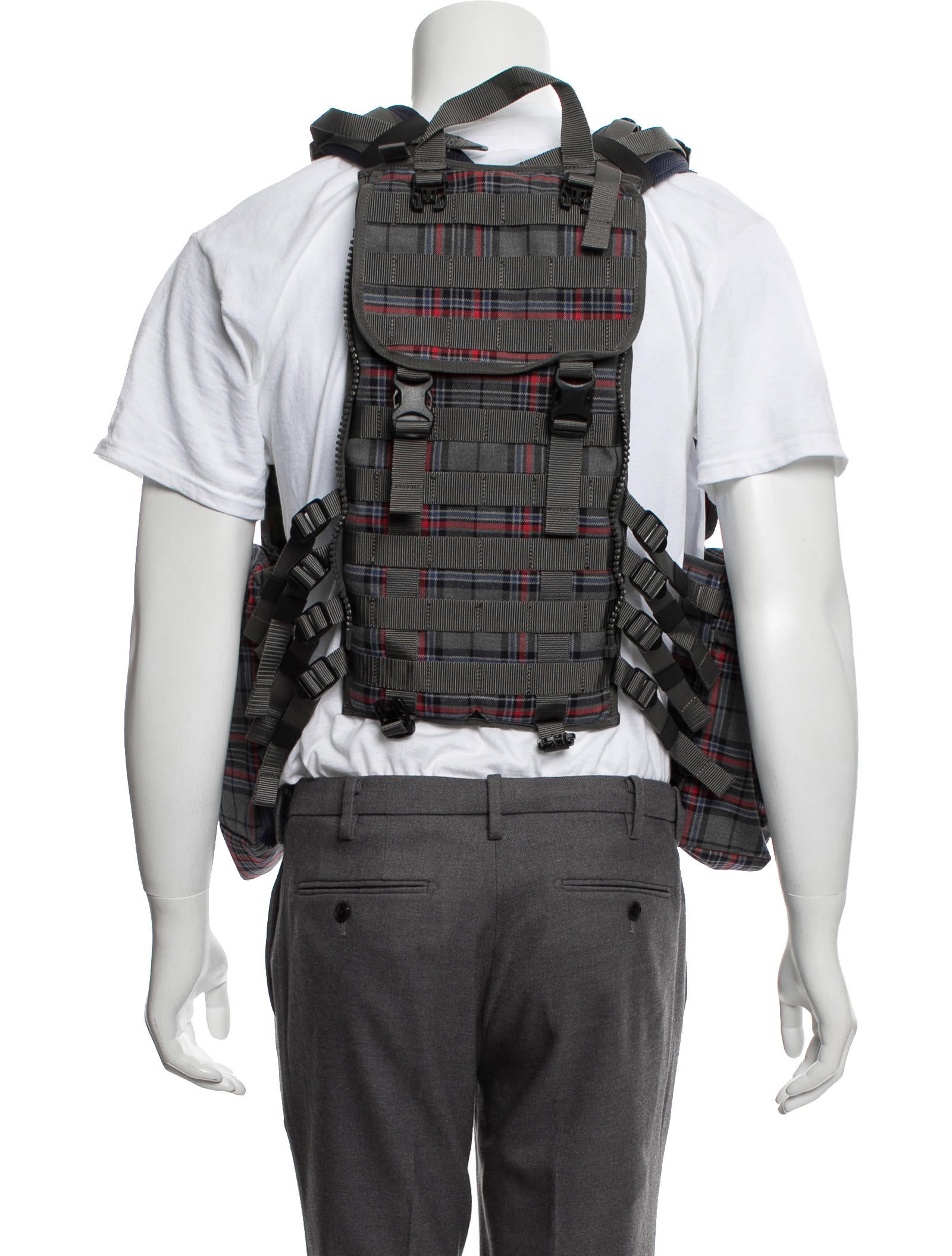 Junya Watanabe Comme des Garçons Oxford Check Utility Vest w/ Tags