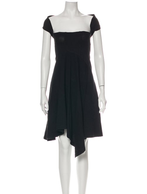 Comme des Garçons Square Neckline Mini Dress Black