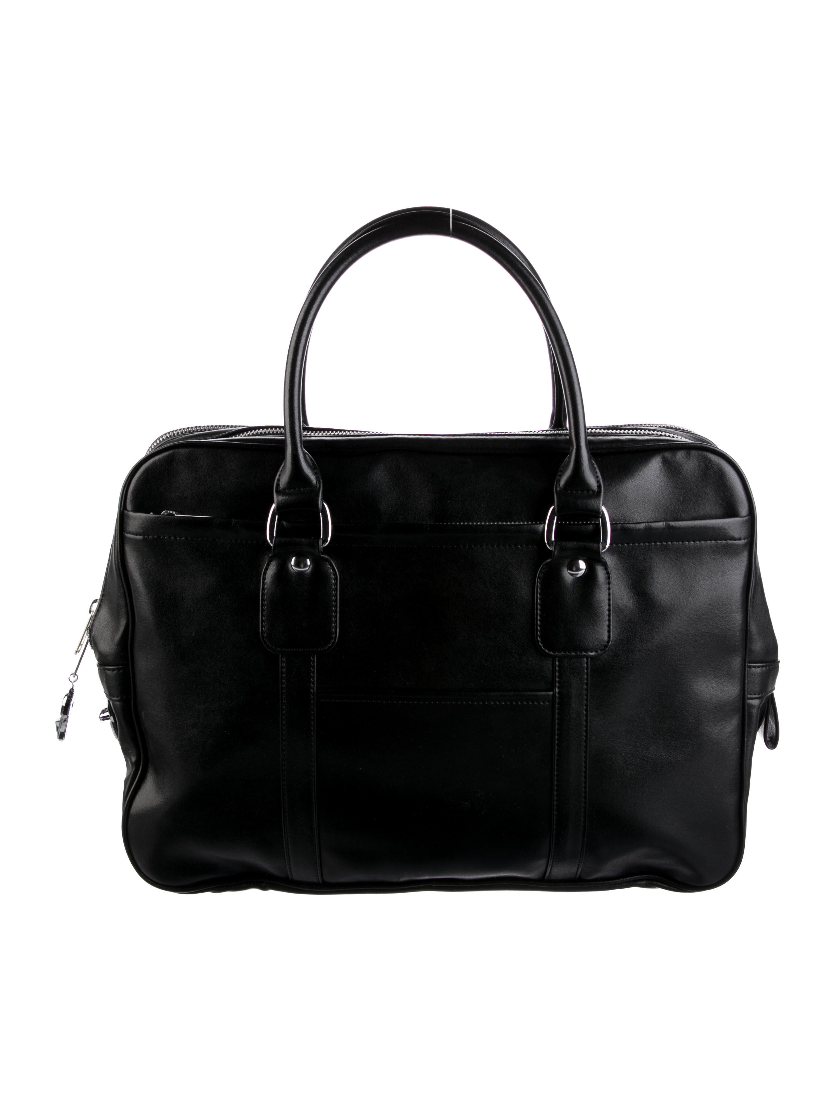 Comme des Garçons Leather Briefcase - Black Briefcases, Bags