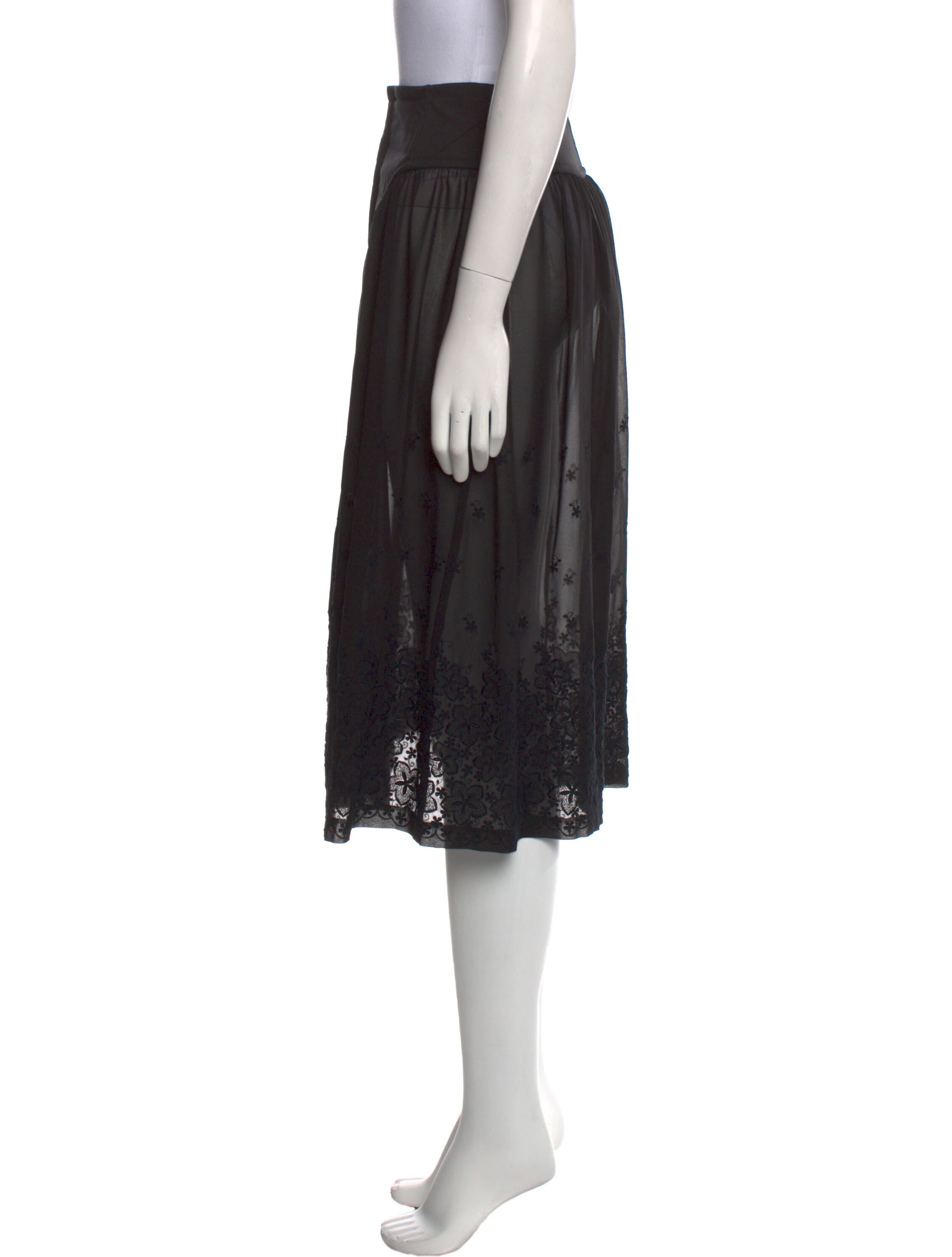 c2008 Silk Comme Des Garcons Skirt