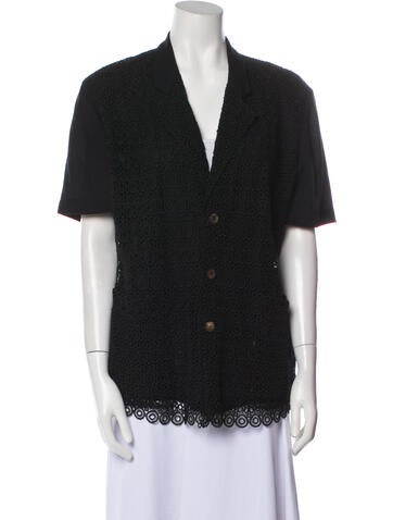 Comme des Garçons Tops Vintage V-Neck Button-Up Top M