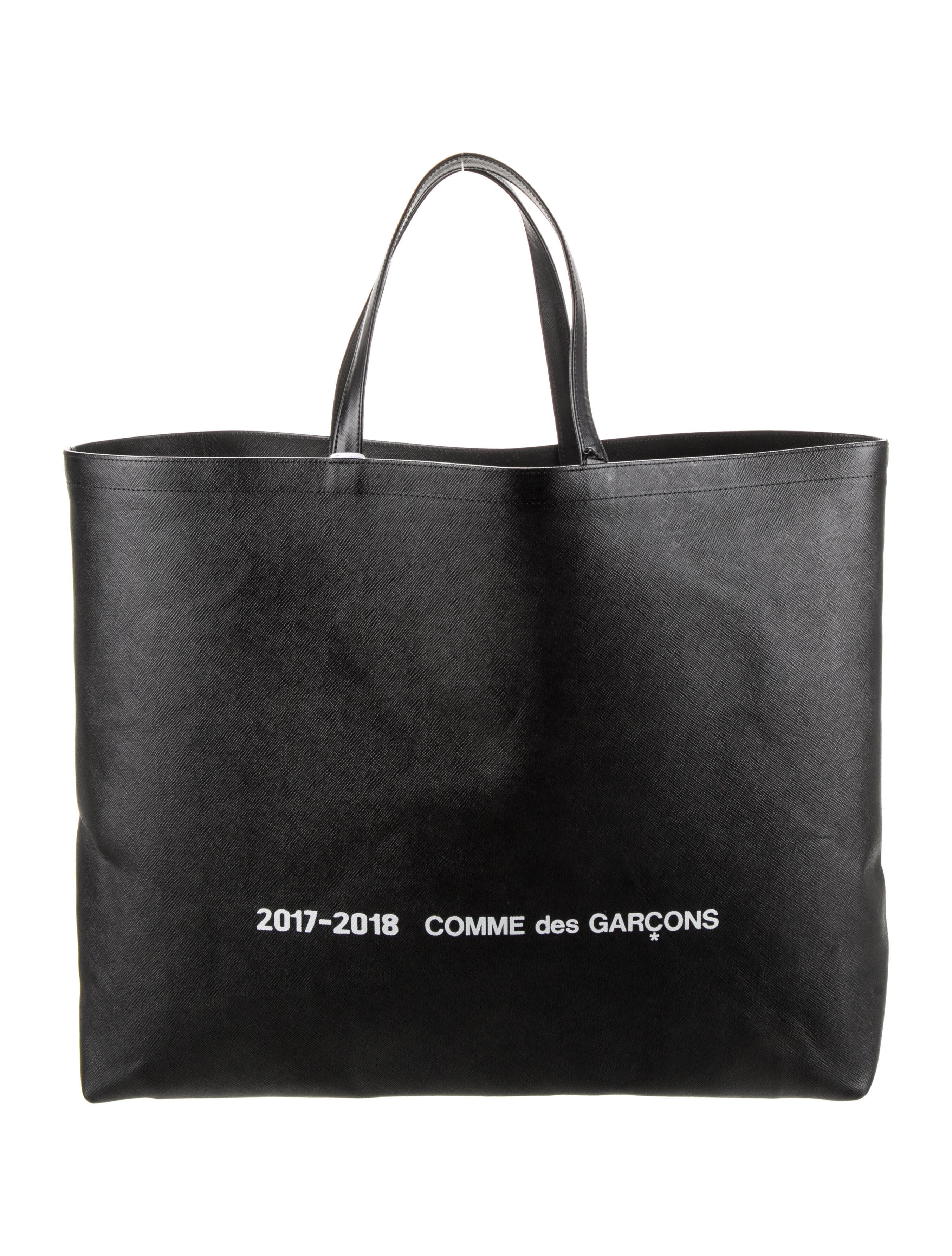 ♦︎革タグ♦︎ ✾n.aaa✾でございます COMME des GARCONS LEATHER LOGO TOTE BAG