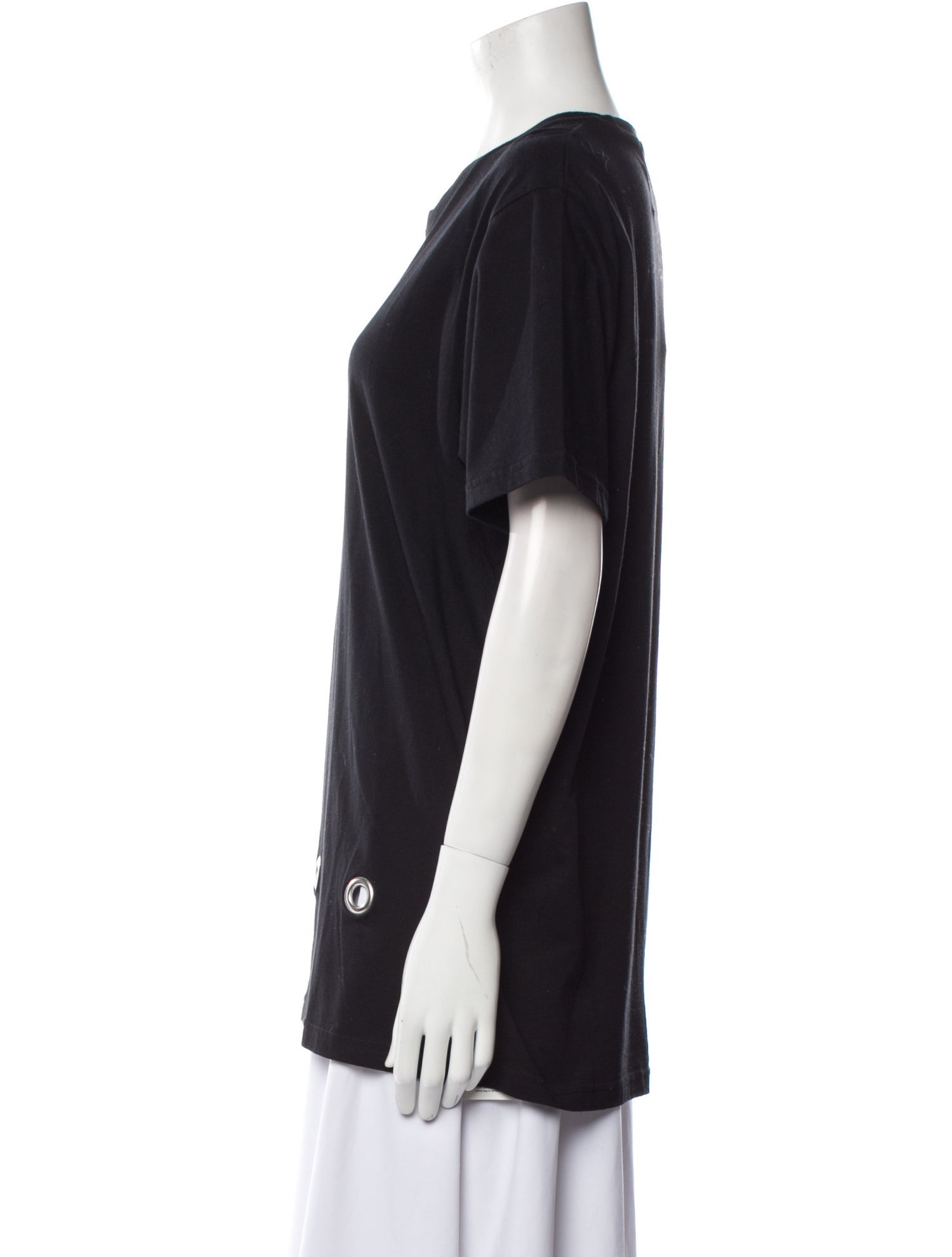 Comme Des Garçons BLACK Safety Pin Graphic T Shirt Womens Size S