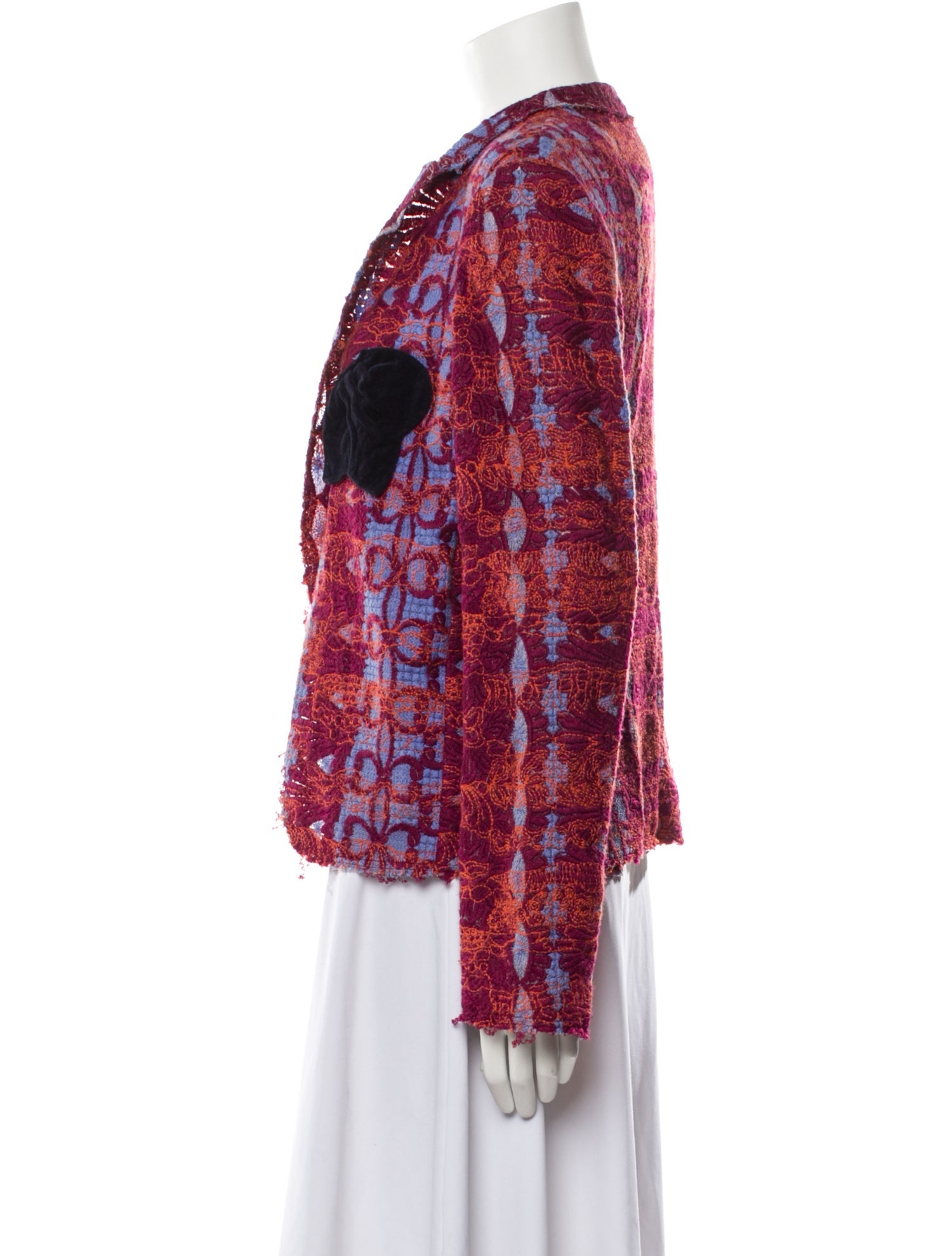 Comme des Garçons Tweed Printed Evening Jacket