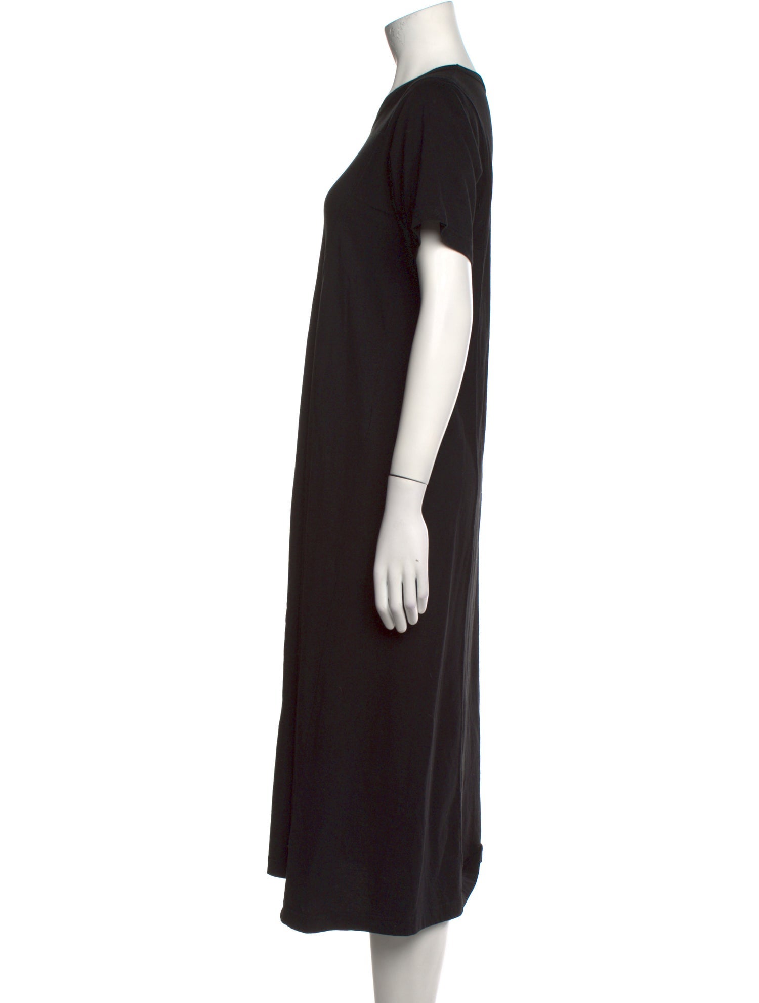 Comme des Garçons Crew Neck Midi Length Dress