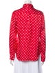Comme des Garçons Polka Dot Print Long Sleeve Button-Up Top